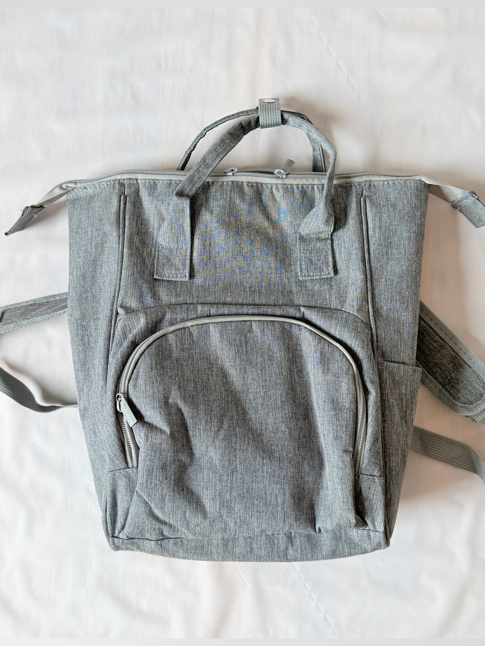 Enfamil Wonder bag Insulated Backpack heather gray diaper bag